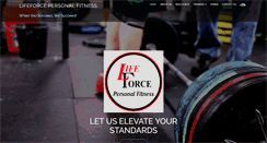 Desktop Screenshot of lifeforce-fitness.net