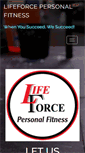 Mobile Screenshot of lifeforce-fitness.net